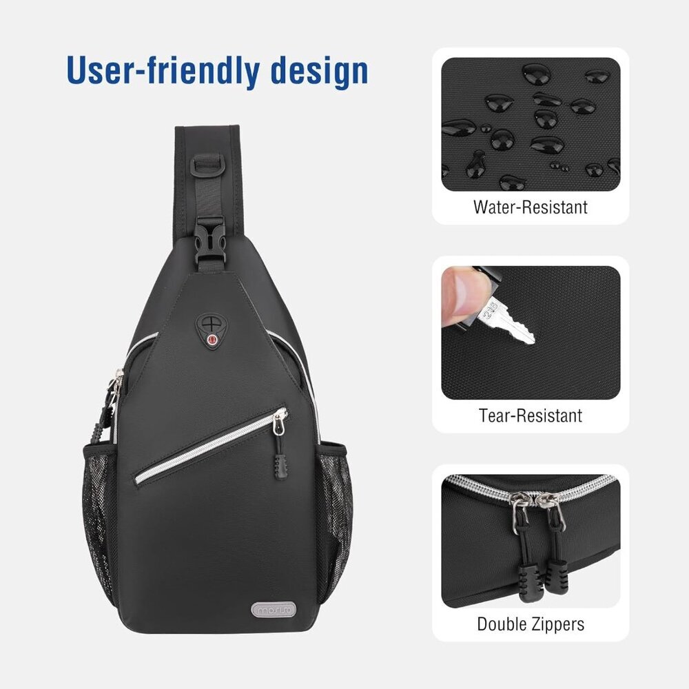 Elegant Water-Resistant Sling Backpack – Perfect for Travel & Outdoor Activities - Picture 5 of 9